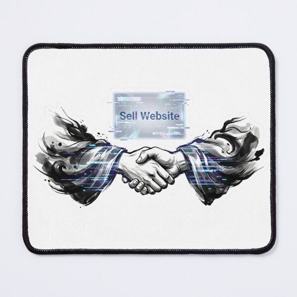 Item preview, Sell Website Digital Glitch Ink Handshake designed and sold by xMErCUrY03x.