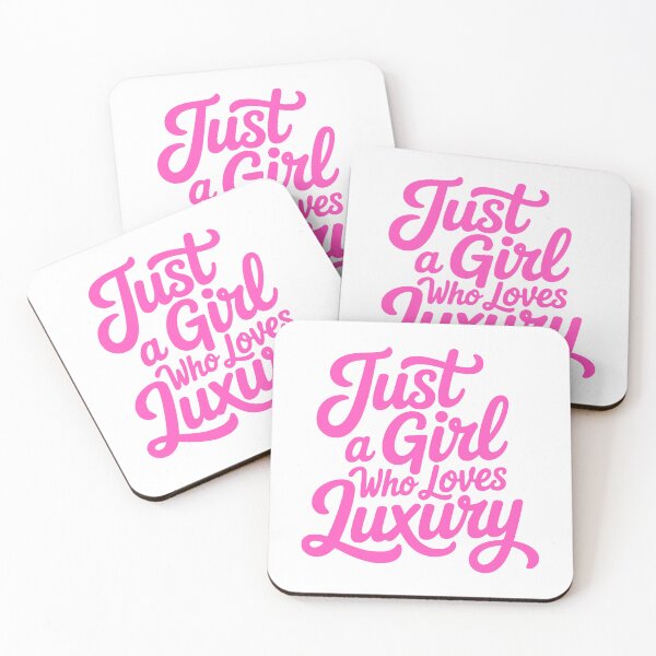 Item preview, Just A Girl Who Loves Luxury! Pink Girly designed and sold by PMCreative.