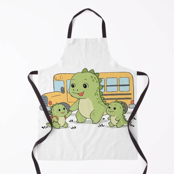 Item preview, Cute Dino Family Going to School Bus Kids Cartoon Dinosaur Illustration designed and sold by MeeraArts&Crafts.