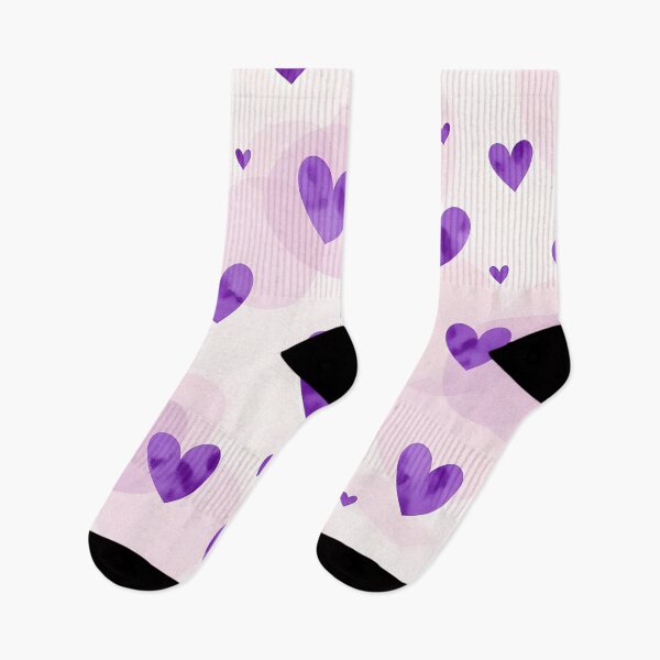 Aperçu de l'œuvre Coeurs violets créée et vendue par PrintLabStudio.