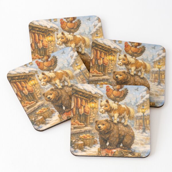 Item preview, Cute Pile of Animals designed and sold by M-Y-A-R-T-.