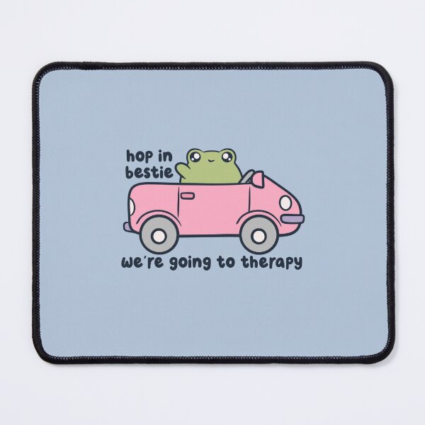 Item preview, Hop in bestie we're going to therapy frog in car designed and sold by kaybowzie.