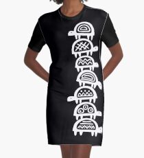 Es sind Schildkröten den ganzen Weg hinunter T-Shirt Kleid