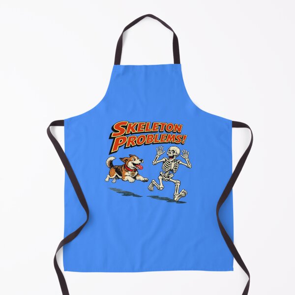 Item preview, Skeleton Problems – Fun Retro Cartoon with Dog & Skeleton designed and sold by The Devil's Bargain.