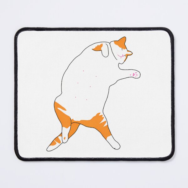 Item preview, Lazy Chonky Orange Cat Sleeping Belly Up designed and sold by CATTYHOLA.