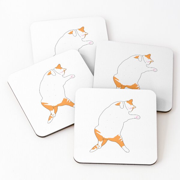 Item preview, Lazy Chonky Orange Cat Sleeping Belly Up designed and sold by CATTYHOLA.
