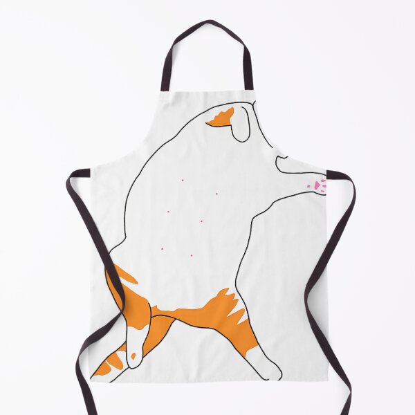 Item preview, Lazy Chonky Orange Cat Sleeping Belly Up designed and sold by CATTYHOLA.