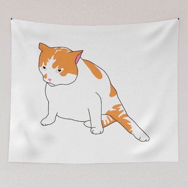 Item preview, Grumpy Judgmental Orange Tabby Cat Starlings designed and sold by CATTYHOLA.