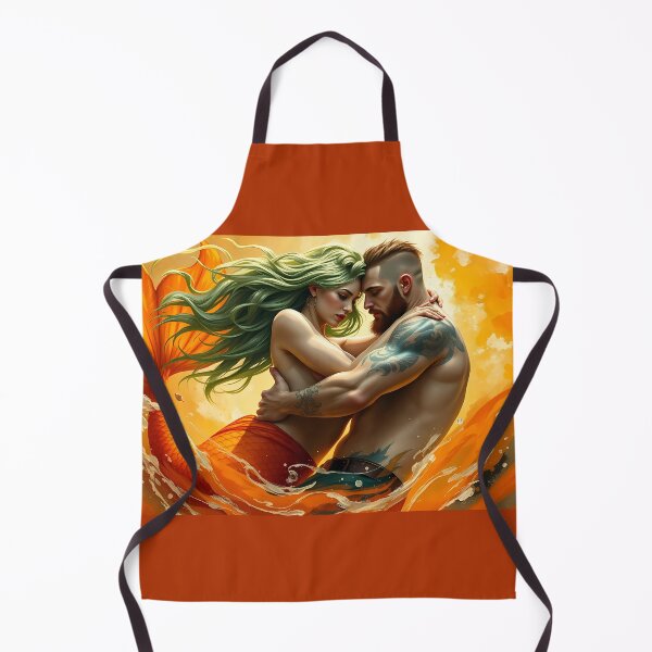 Item preview, Mermaid and Bearded Man Embrace designed and sold by cuprum.