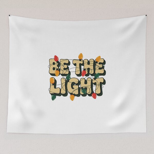 Item preview, Be The Light Inspirational Christmas String Lights Quote designed and sold by StellasRealm.
