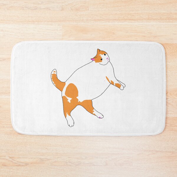Item preview, Relaxed Fat Cat Nap Time Stretching Art designed and sold by CATTYHOLA.