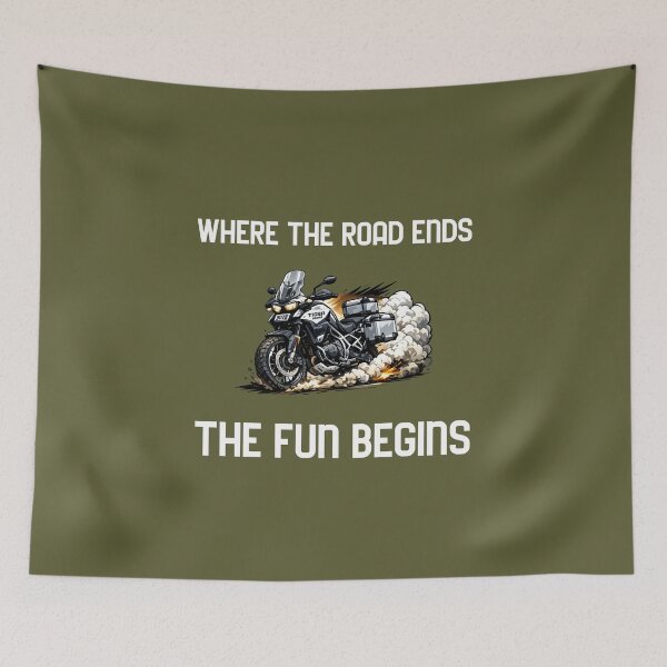 Item preview, the fun begins on a tiger 1200 designed and sold by vibrant1502.