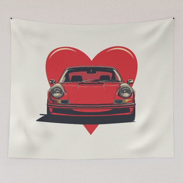 Item preview, Love Vintage Porsche 911 964 Heart designed and sold by blackdogshop.