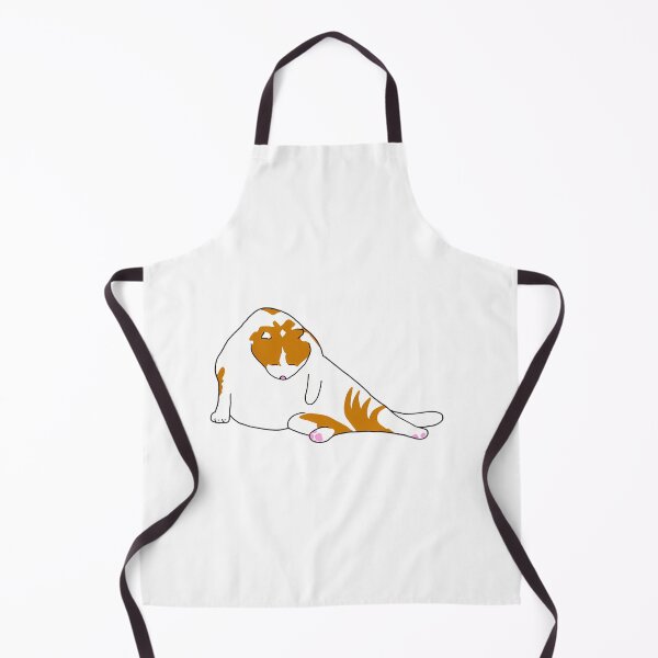 Item preview, Cute Orange Cat Licking Leg Awkward Pose designed and sold by CATTYHOLA.