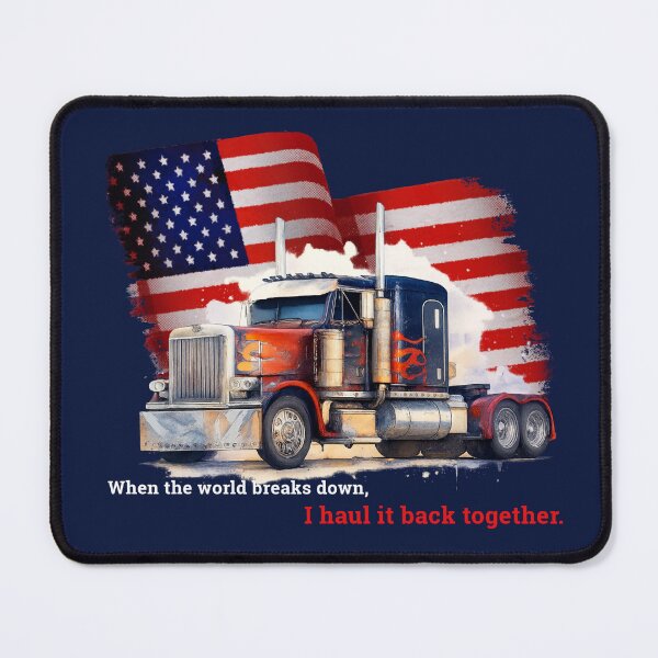 Item preview, When the World Breaks Down, I Haul It Back Together – Trucker T-Shirt designed and sold by vibrant1502.