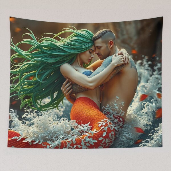 Item preview, Enchanted Underwater Embrace designed and sold by cuprum.