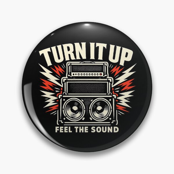 Item preview, Turn It Up Vintage Guitar Amp Shirt – Retro Rock Music Graphic Tee designed and sold by Forged in the Warp.
