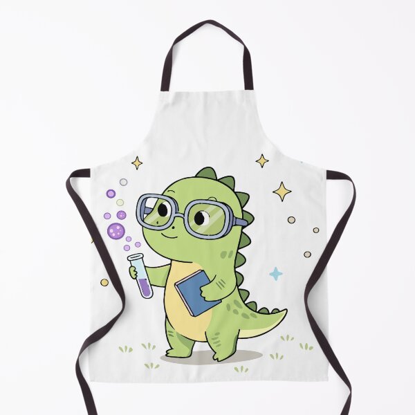 Item preview, Cute Science Dino Cartoon Dinosaur Scientist Kids Illustration designed and sold by MeeraArts&Crafts.