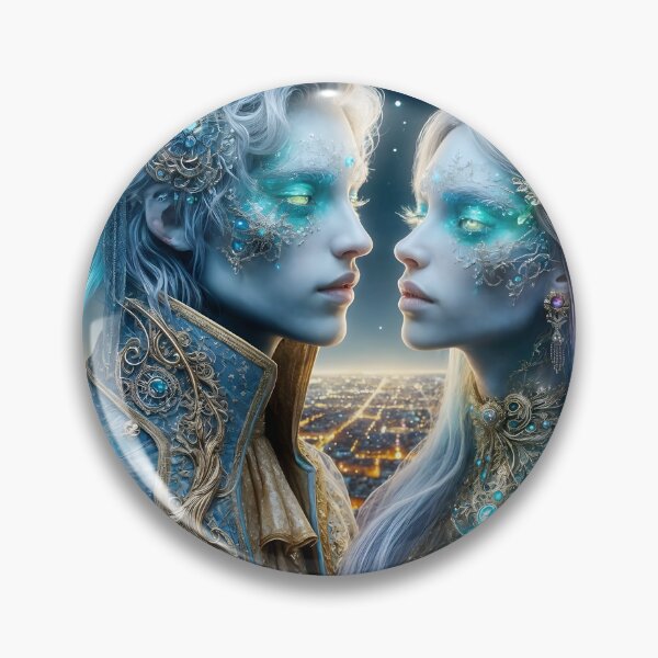Item preview, The captivating aura of the heavenly lovers designed and sold by KunstGeist.