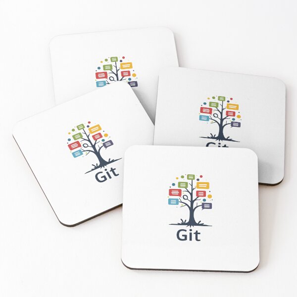 Item preview, Git Tree - Colorful Branch Commit Tree for Developers designed and sold by PixelForge DesignsGV.