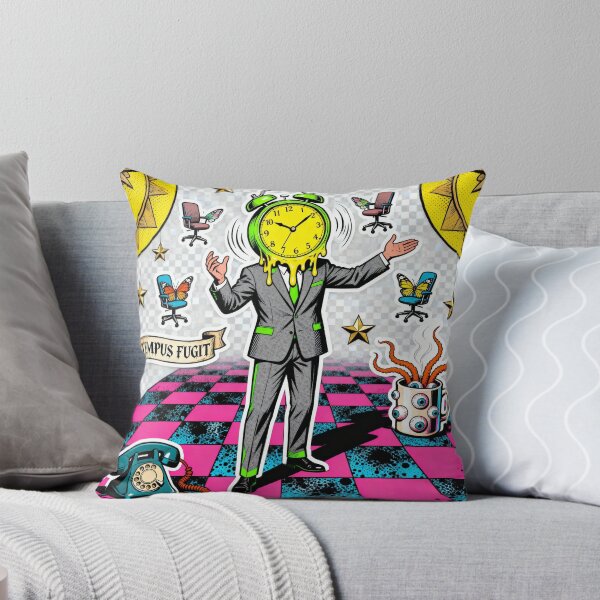 Item preview, Melting Clock Head Businessman - Surreal Office Art designed and sold by PictorialWhimsy.
