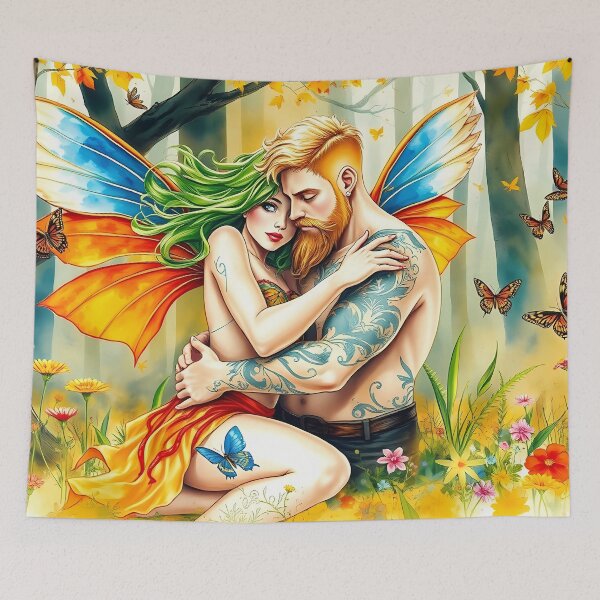 Item preview, Fairy Couple in Enchanted Forest designed and sold by cuprum.