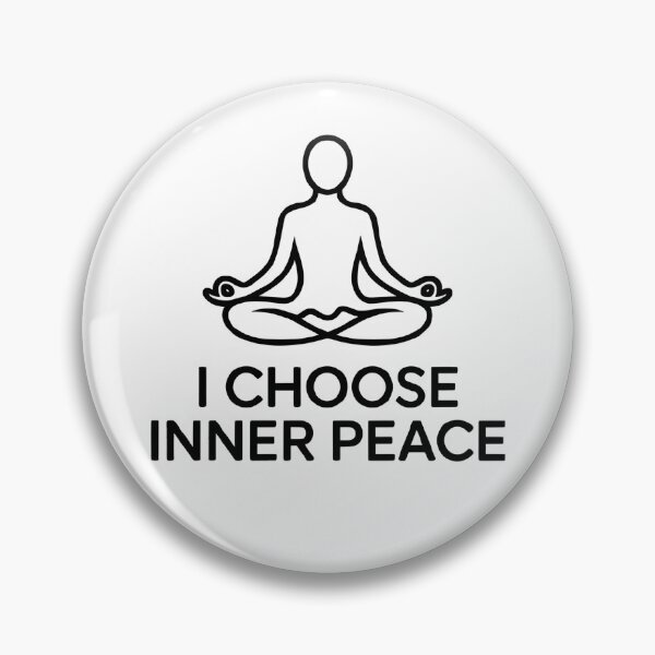 Item preview, I Choose Inner Peace – Minimalist Meditation & Mindfulness Art designed and sold by PrithviApparels.