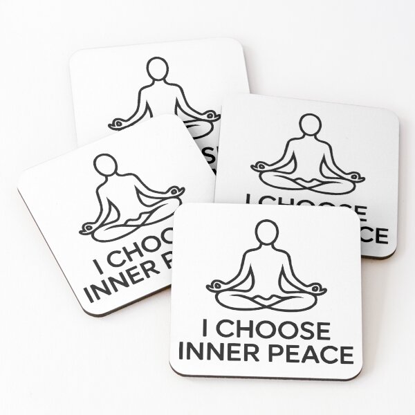 Item preview, I Choose Inner Peace – Minimalist Meditation & Mindfulness Art designed and sold by PrithviApparels.