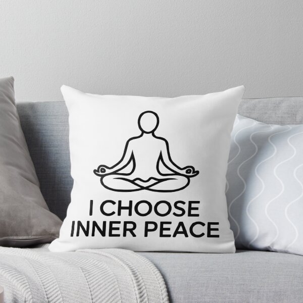 Item preview, I Choose Inner Peace – Minimalist Meditation & Mindfulness Art designed and sold by PrithviApparels.