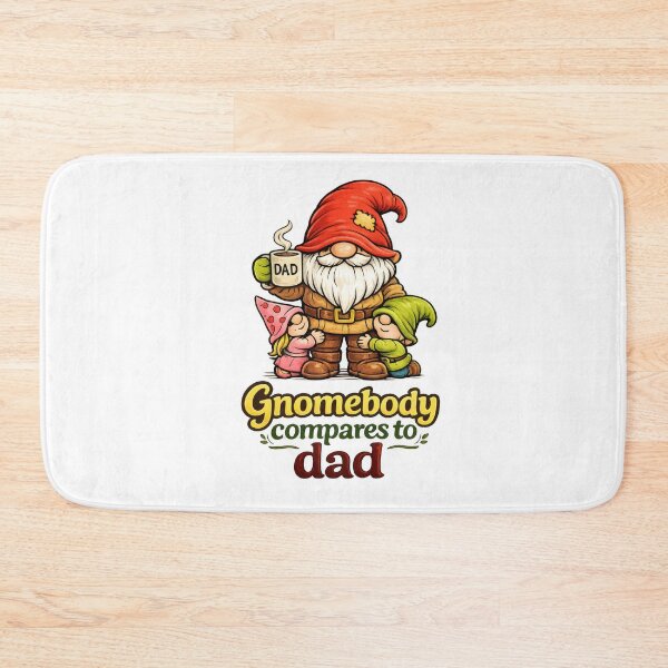 Item preview, Gnomebody Compares to Dad – Cute Gnome Father’s Day Illustration designed and sold by Moriarty's Digital Visions.