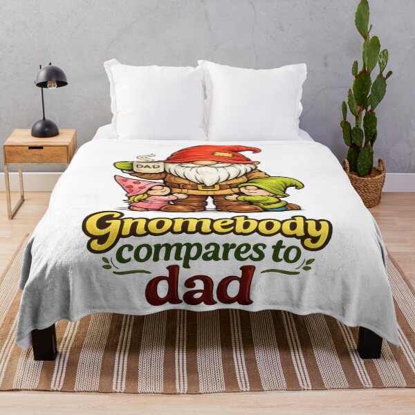 Item preview, Gnomebody Compares to Dad – Cute Gnome Father’s Day Illustration designed and sold by Moriarty's Digital Visions.
