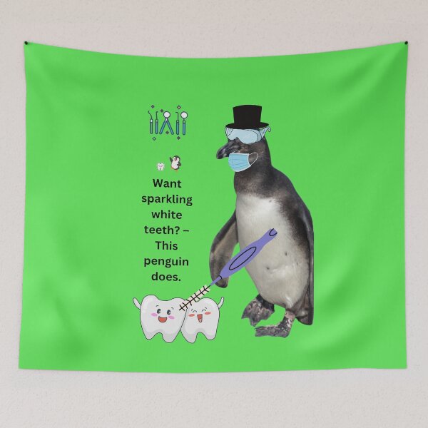 Item preview, Kopie von Kopie von Kopie von Kopie von Kopie von Penguin Dentist Collection - Want sparkling white teeth? – This penguin does. designed and sold by Katja LebenFreude.
