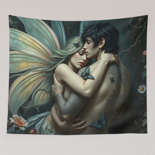 Item preview, Ethereal Embrace of Enchanted Lovers designed and sold by cuprum.
