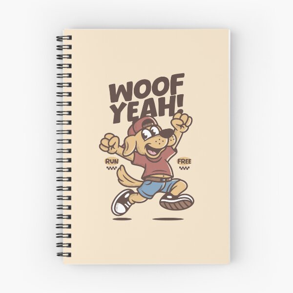 Item preview, Woof Yeah! Funny Running Dog Cartoon – Motivational Sport Design designed and sold by adipra.