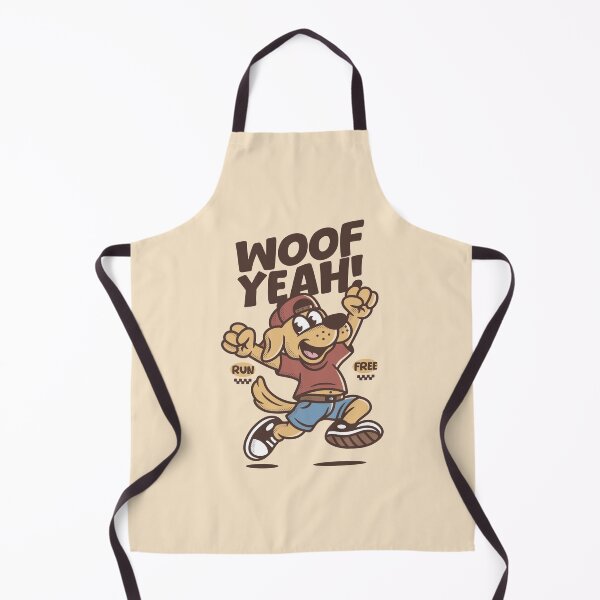 Item preview, Woof Yeah! Funny Running Dog Cartoon – Motivational Sport Design designed and sold by adipra.