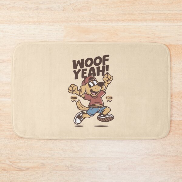 Item preview, Woof Yeah! Funny Running Dog Cartoon – Motivational Sport Design designed and sold by adipra.