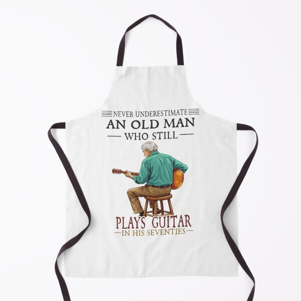 Item preview, Vintage Old Man Playing Guitar - Never Underestimate Musician Design designed and sold by Evaevonechi.