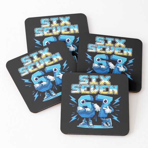 Item preview, Six Seven Italian Brainrot Cool Pose 67 Lightning Drip Pixel Gamer Meme Birthday Boys Gift For Boy Kids designed and sold by ArmyAbodo.