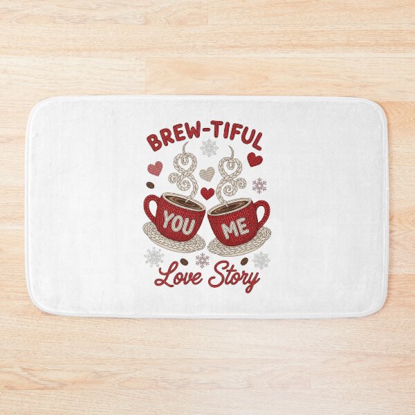 Item preview, Brew-tiful You and Me Coffee Love Story Winter Knit Art designed and sold by StellasRealm.