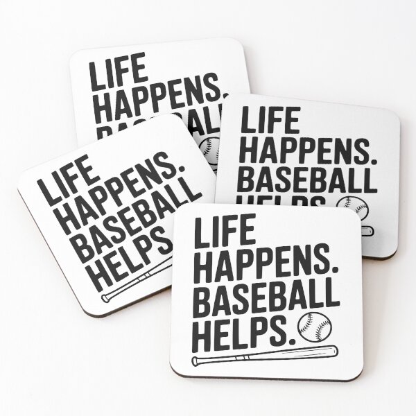 Item preview, Life Happens. Baseball Helps. designed and sold by Frank Ring.