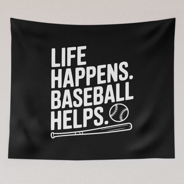 Item preview, Life Happens. Baseball Helps. designed and sold by Frank Ring.