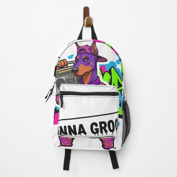 Item preview, Dog-Gonna Groove Doberman - Funny Hip Hop Streetwear Dog designed and sold by Fatomfatom.
