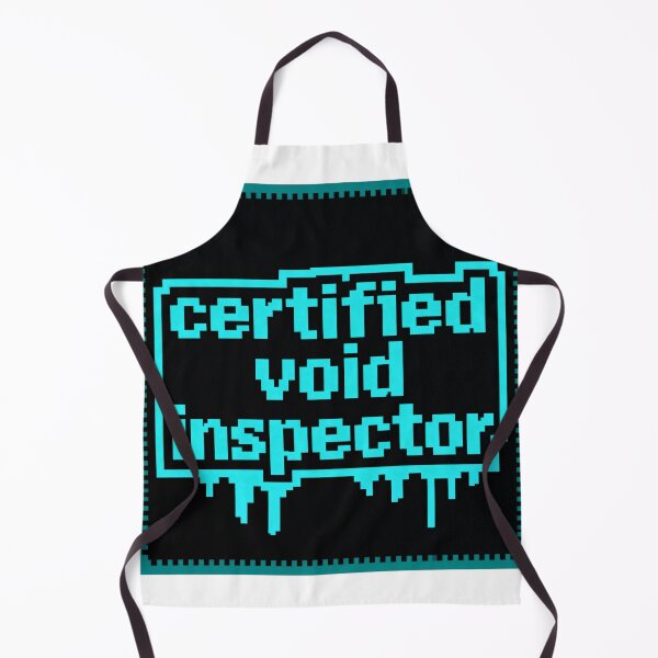 Item preview, Void Inspector Pixel Badge - Retro Gaming Humor designed and sold by PictorialWhimsy.