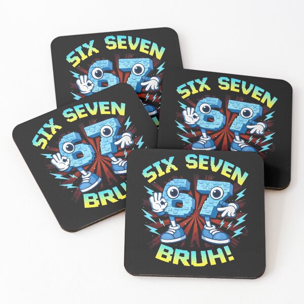 Item preview, Six Seven Bruh OK Hand Sign Circle Game Italian Brainrot Meme Pixel Gamer Meme Birthday Boys Gift For Boy Kids designed and sold by ArmyAbodo.