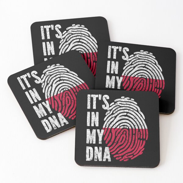 Item preview, IT'S IN MY DNA Poland Flag Roots designed and sold by CosmoKitsch.