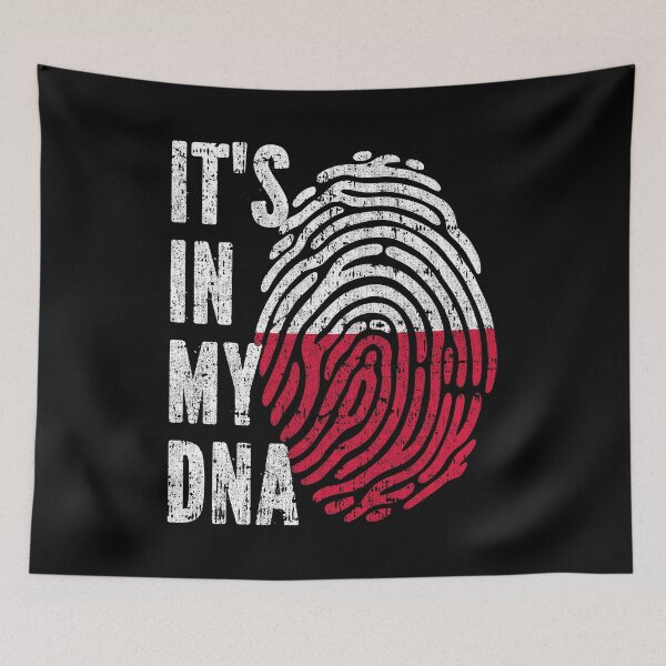 Item preview, IT'S IN MY DNA Poland Flag Roots designed and sold by CosmoKitsch.