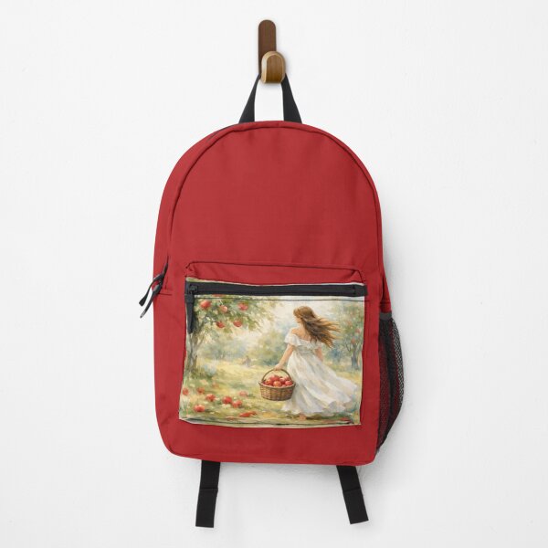 Item preview, Girl in an Apple Orchard – Peaceful Nature Scene designed and sold by MKVisions.