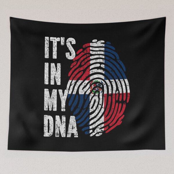 Item preview, IT'S IN MY DNA Dominican Republic Flag Roots designed and sold by CosmoKitsch.