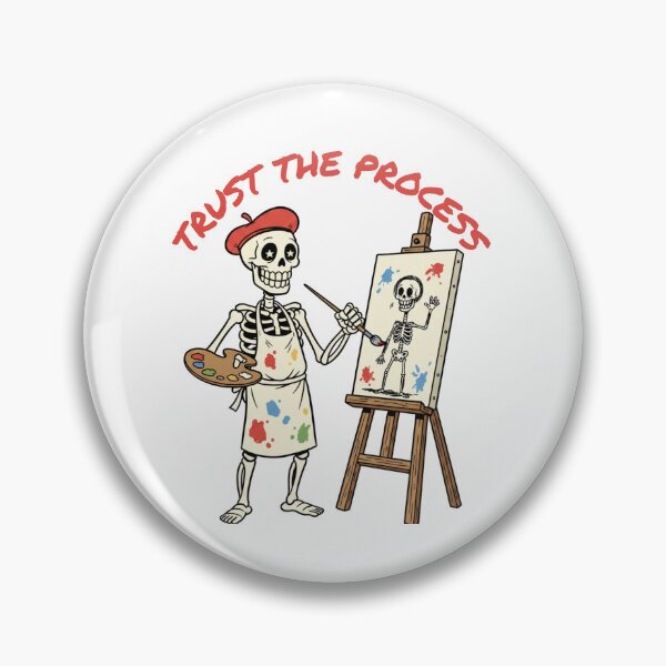 Item preview, Masterpiece In Progress - Funny Skeleton Artist designed and sold by STARLIGHTS.