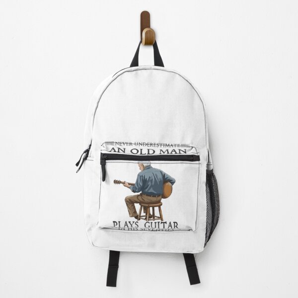Item preview, Vintage Old Man Playing Guitar - "Never Underestimate" Musician Tribute designed and sold by Evaevonechi.